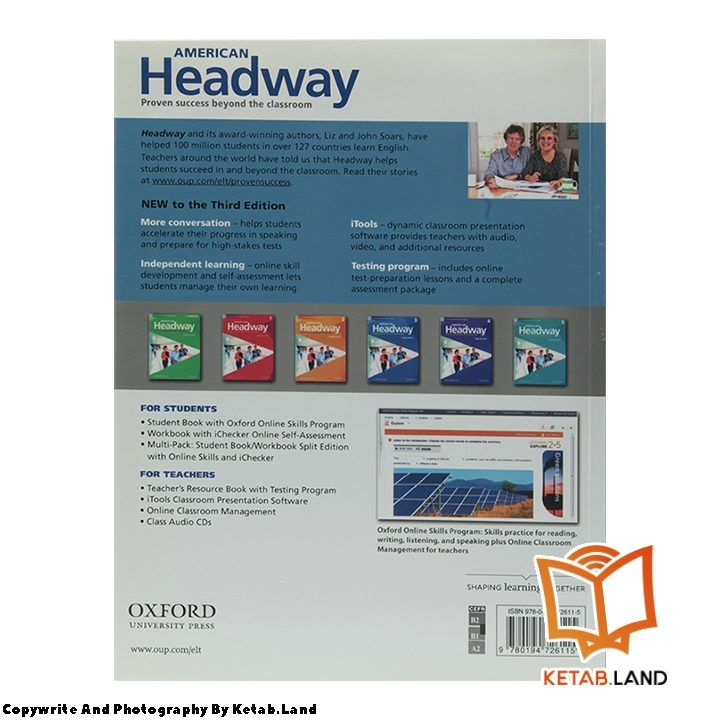 قیمت و خرید کتاب American Headway 3 3rd از کتاب لند - تصویر سوم - تصویر جلد پشت کتاب