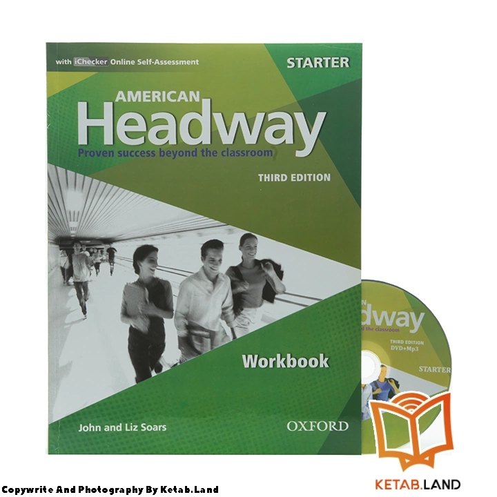 قیمت و خرید کتاب American Headway Starter 3rd از کتاب لند - تصویر چهارم - تصویر متعلقات همراه کتاب - کتاب کار و DVD