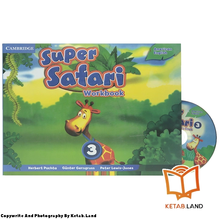 قیمت و خرید کتاب American Super Safari 3 از کتاب لند - تصویر چهارم - تصویر متعلقات همراه کتاب - کتاب کار و DVD