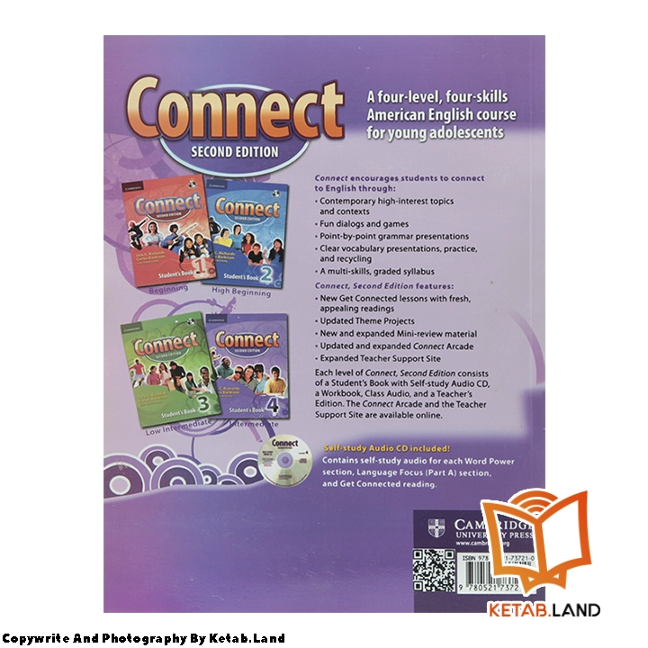 قیمت و خرید کتاب Connect 4 2nd از کتاب لند - تصویر سوم - تصویر جلد پشت کتاب