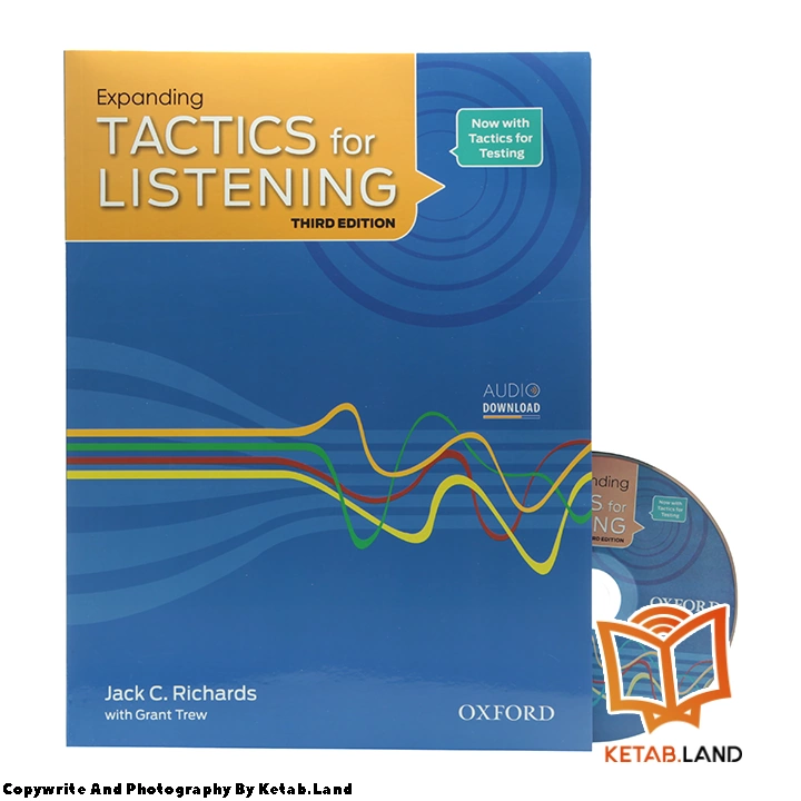 قیمت و خرید کتاب Expanding Tactics for Listening 3rd از کتاب لند - تصویر اصلی - تصویر جلد روی کتاب به همراه DVD
