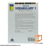 قیمت و خرید کتاب Focus on Vocabulary 1 از کتاب لند - تصویر دوم - تصویر جلد پشت کتاب