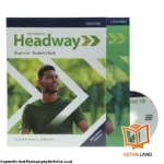قیمت و خرید کتاب Headway Beginner 5th از کتاب لند - تصویر اصلی - تصویر اول - تصویر جلد روی کتاب به همراه کتاب کار و DVD