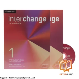قیمت و خرید کتاب Interchange 1 5th از کتاب لند - تصویر اصلی - تصویر اول - تصویر جلد روی کتاب به همراه کتاب کار و DVD
