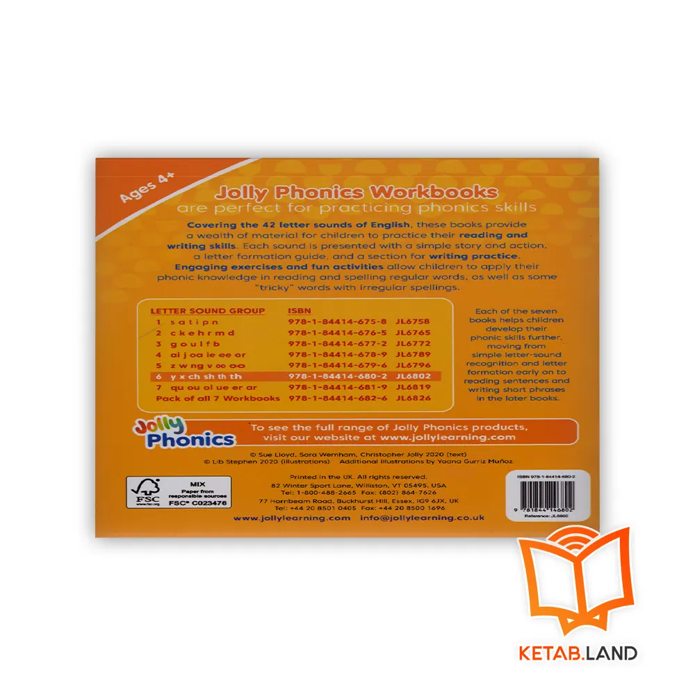 قیمت کتاب Jolly Phonics Workbook 6