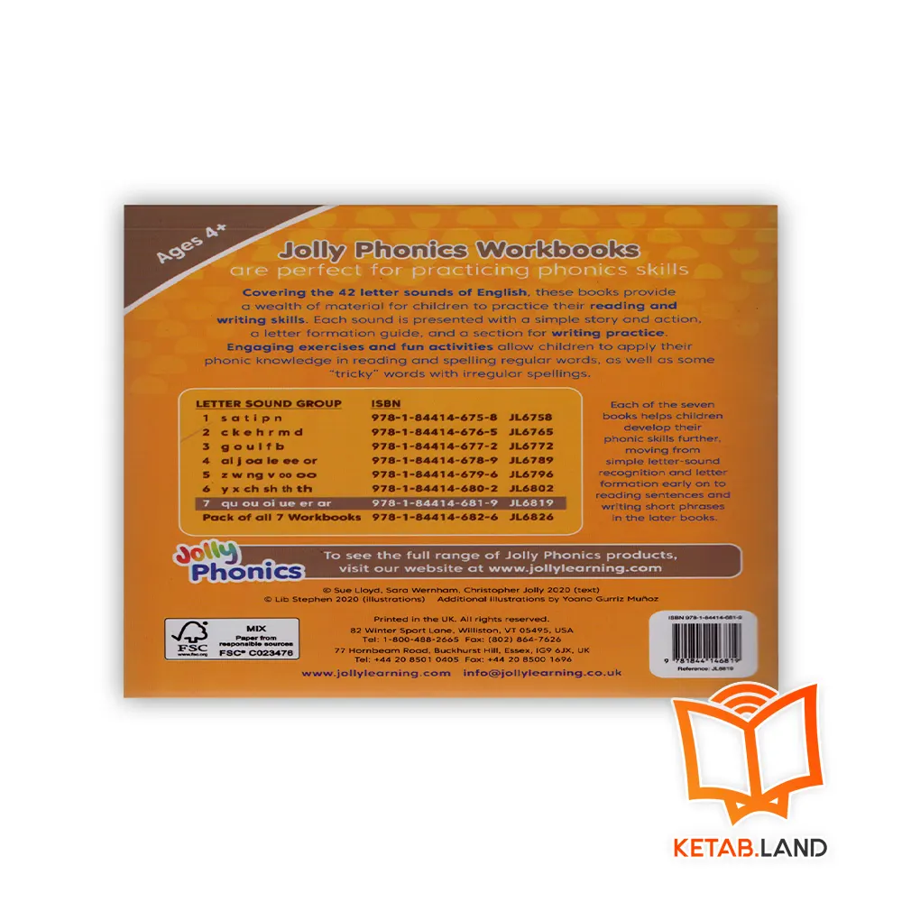 قیمت کتاب Jolly Phonics Workbook 7