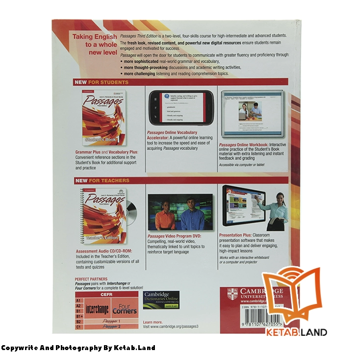 قیمت و خرید کتاب Passages 1 3rd از کتاب لند - تصویر سوم - تصویر جلد پشت کتاب