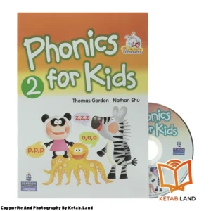 قیمت و خرید کتاب Phonics For Kids 2 از کتاب لند - تصویر اصلی - تصویر اول - تصویر جلد روی کتاب به همراه DVD