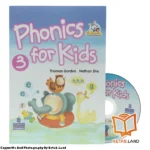 قیمت و خرید کتاب Phonics For Kids 3 از کتاب لند - تصویر اصلی - تصویر اول - تصویر جلد روی کتاب به همراه DVD