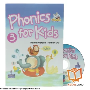 قیمت و خرید کتاب Phonics For Kids 3 از کتاب لند - تصویر اصلی - تصویر اول - تصویر جلد روی کتاب به همراه DVD