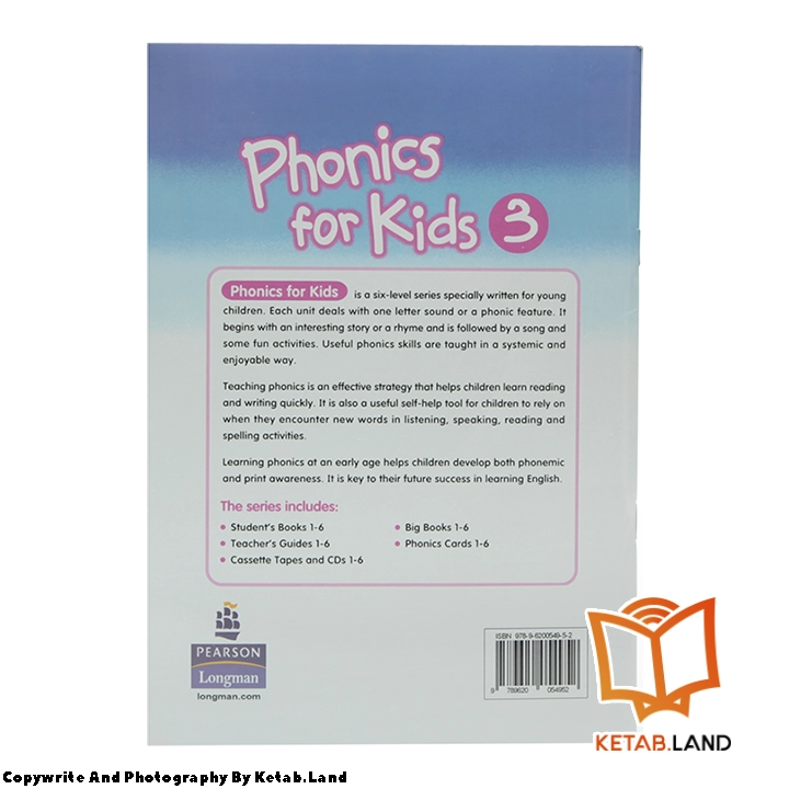 قیمت و خرید کتاب Phonics For Kids 3 از کتاب لند - تصویر سوم - تصویر جلد پشت کتاب