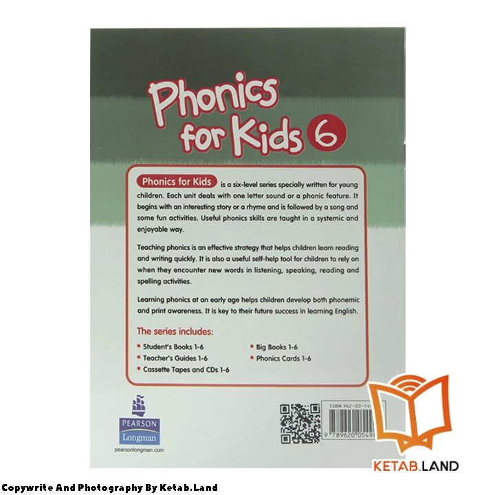 قیمت و خرید کتاب Phonics For Kids 6 از کتاب لند - تصویر سوم - تصویر جلد پشت کتاب