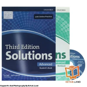 قیمت و خرید کتاب Solutions Advanced 3rd از کتاب لند - تصویر اصلی - تصویر اول - تصویر جلد روی کتاب به همراه کتاب کار و DVD
