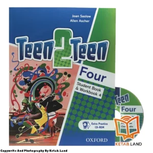 قیمت و خرید کتاب Teen 2 Teen Four از کتاب لند - تصویر اصلی - تصویر جلد روی کتاب به همراه DVD