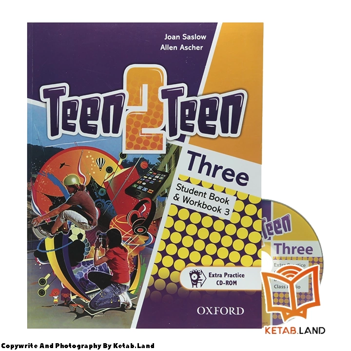 قیمت و خرید کتاب Teen 2 Teen Three از کتاب لند - تصویر اصلی - تصویر جلد روی کتاب به همراه DVD
