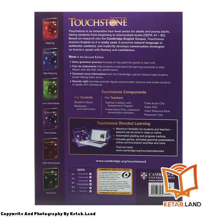 قیمت و خرید کتاب Touchstone 4 2nd از کتاب لند - تصویر سوم - تصویر جلد پشت کتاب