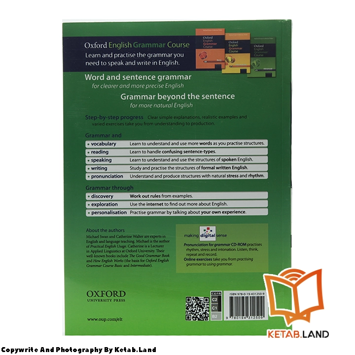 قیمت و خرید کتاب Advanced Oxford English Grammar Course از کتاب لند - تصویر سوم - تصویر جلد پشت کتاب