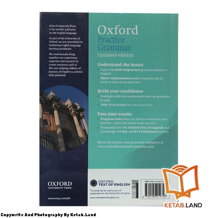 قیمت و خرید کتاب Basic Oxford Practice Grammar New Edition از کتاب لند - تصویر سوم - تصویر جلد پشت کتاب