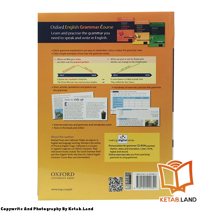 قیمت و خرید کتاب Intermediate Oxford English Grammar Course از کتاب لند - تصویر سوم - تصویر جلد پشت کتاب