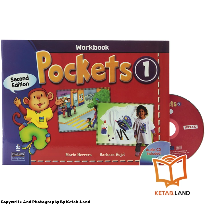 قیمت و خرید کتاب Pockets 1 2nd از کتاب لند - تصویر چهارم - تصویر متعلقات همراه کتاب - کتاب کار و DVD