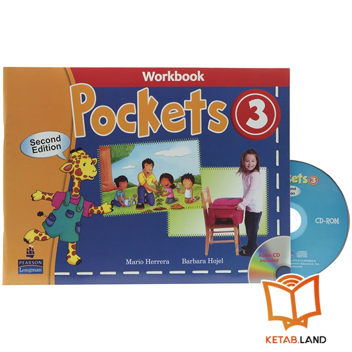 قیمت و خرید کتاب Pockets 3 2nd از کتاب لند - تصویر چهارم - تصویر متعلقات همراه کتاب - کتاب کار و DVD