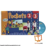 قیمت و خرید کتاب Pockets 3 2nd از کتاب لند - تصویر اصلی - تصویر اول - تصویر جلد روی کتاب به همراه کتاب کار و DVD