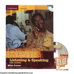 قیمت و خرید کتاب Real Listening and Speaking 3 از کتاب لند - تصویر اصلی - تصویر جلد روی کتاب به همراه DVD
