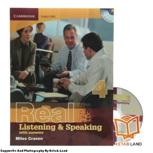 قیمت و خرید کتاب Real Listening and Speaking 4 از کتاب لند - تصویر اصلی - تصویر جلد روی کتاب به همراه DVD
