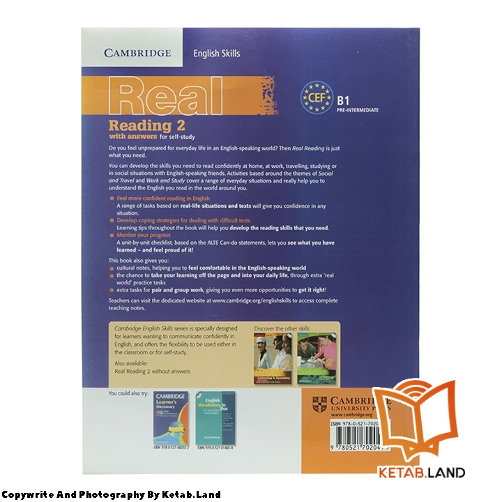 قیمت و خرید کتاب Real Reading 2 از کتاب لند - تصویر دوم - تصویر جلد پشت کتاب