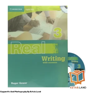قیمت و خرید کتاب Real Writing 3 از کتاب لند - تصویر اصلی - تصویر جلد روی کتاب به همراه DVD