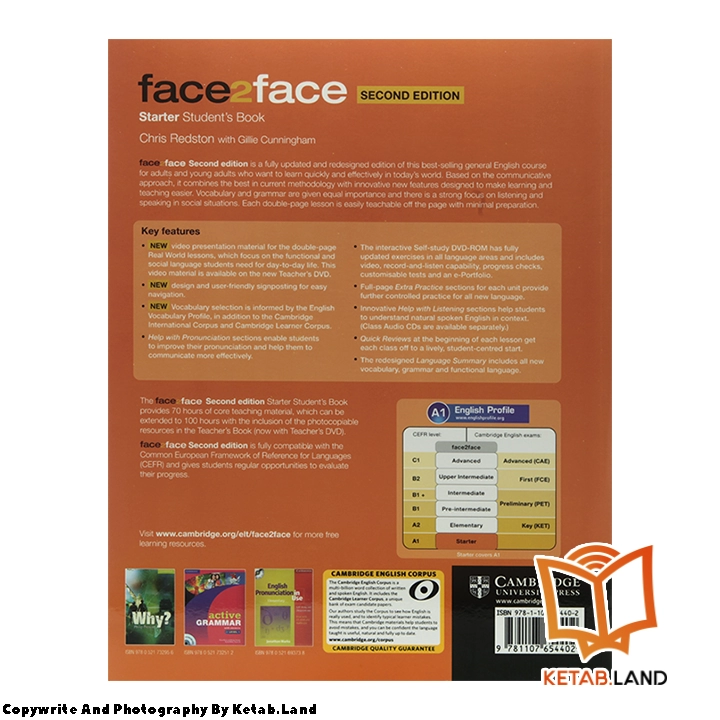 قیمت و خرید کتاب Starter Face 2 Face 2nd از کتاب لند - تصویر سوم - تصویر جلد پشت کتاب