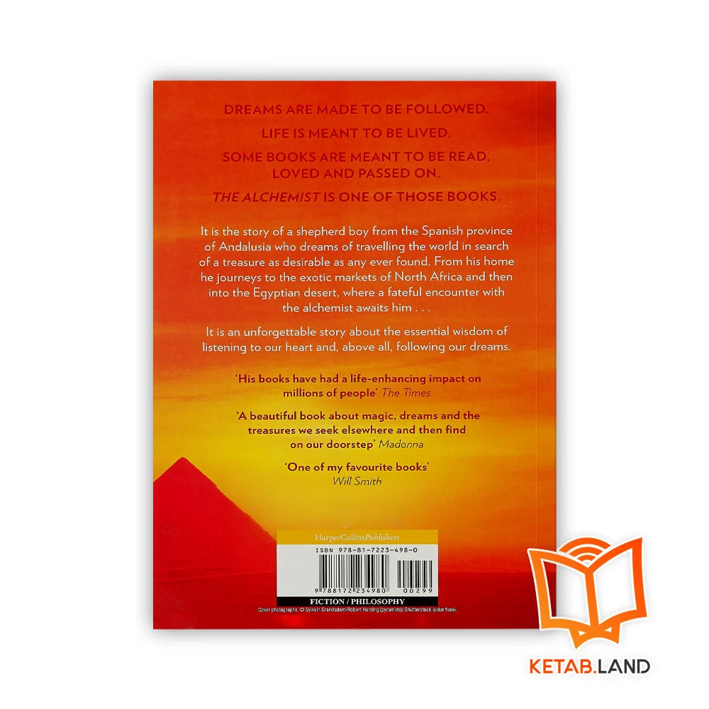 قیمت رمان انگلیسی کیمیاگر