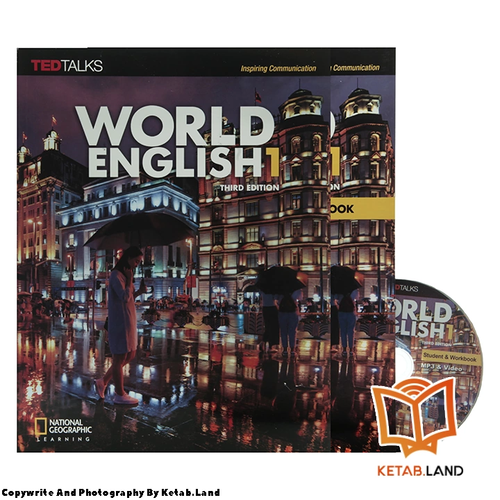 قیمت و خرید کتاب World English 1 3rd از کتاب لند - تصویر اصلی - تصویر اول - تصویر جلد روی کتاب به همراه کتاب کار و DVD