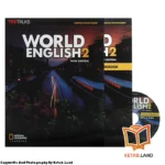 قیمت و خرید کتاب World English 2 3rd از کتاب لند - تصویر اصلی - تصویر اول - تصویر جلد روی کتاب به همراه کتاب کار و DVD
