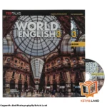 قیمت و خرید کتاب World English 3 3rd از کتاب لند - تصویر اصلی - تصویر اول - تصویر جلد روی کتاب به همراه کتاب کار و DVD