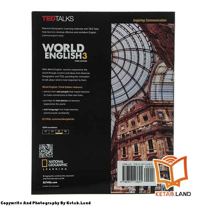 قیمت و خرید کتاب World English 3 3rd از کتاب لند - تصویر سوم - تصویر جلد پشت کتاب