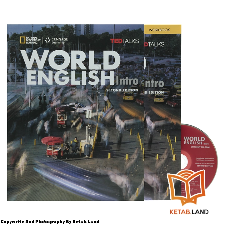 قیمت و خرید کتاب World English Intro 2nd از کتاب لند - تصویر اصلی - تصویر اول - تصویر جلد روی کتاب به همراه کتاب کار و DVD