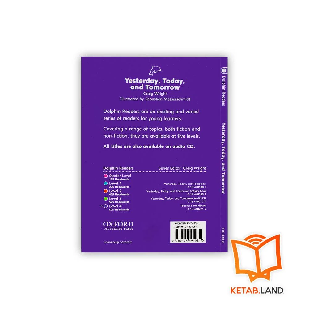 کتاب Yesterday Today and Tomorrow Dolphin Readers 4 - Image 2