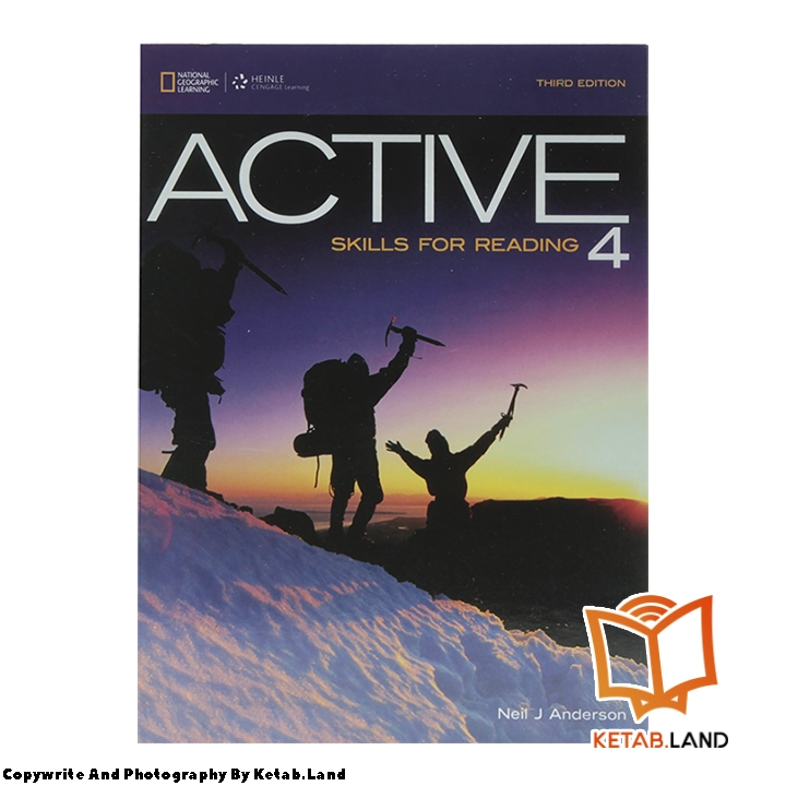 قیمت و خرید کتاب Active Skills For Reading 4 3rd از کتاب لند - تصویر دوم - تصویر جلد روی کتاب