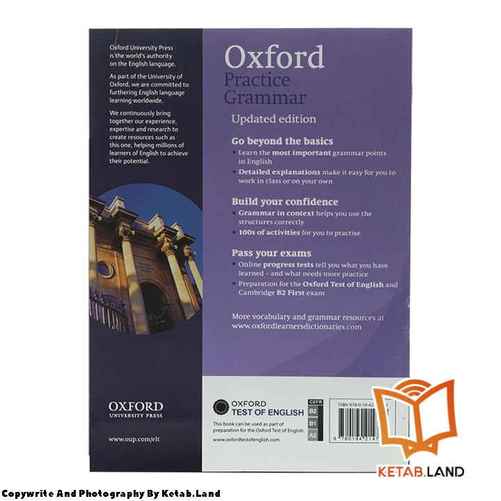 قیمت و خرید کتاب Intermediate Oxford Practice Grammar New Edition از کتاب لند - تصویر سوم - تصویر جلد پشت کتاب