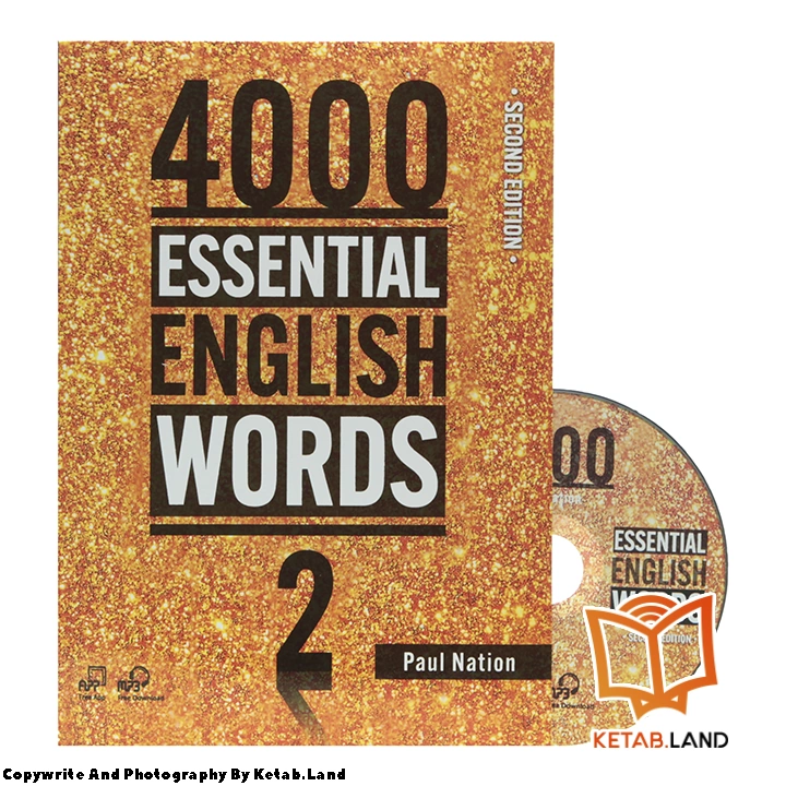 4000 Essential English Words 2 2nd Book - Main Image - First Image - Front Image with DVD of Book قیمت و خرید کتاب 4000 Essential English Words 2 2nd از کتاب لند - تصویر اصلی - تصویر جلد روی کتاب به همراه DVD
