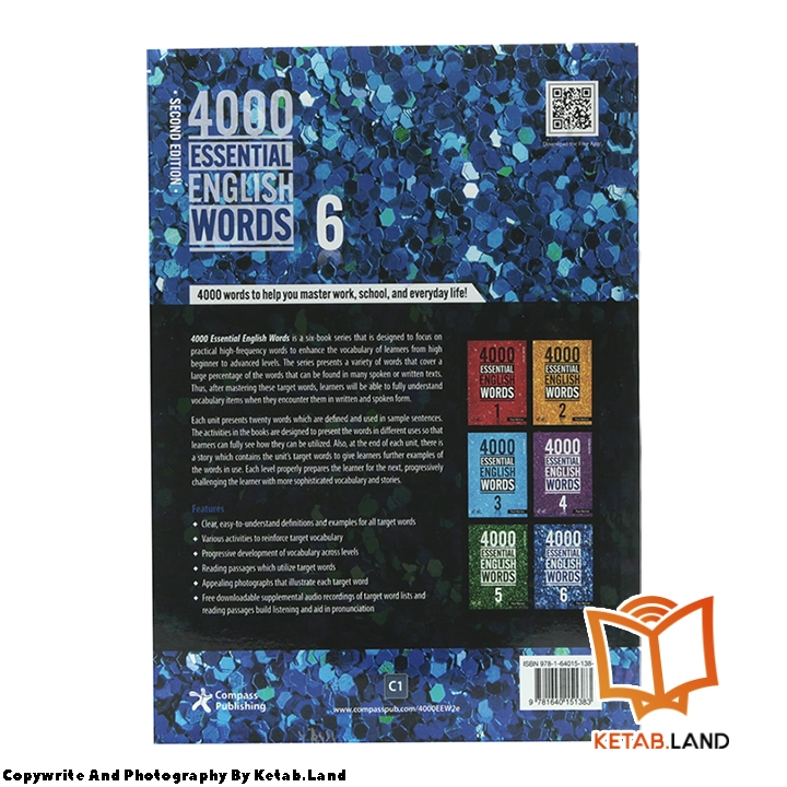 قیمت و خرید کتاب 4000 Essential English Words 6 2nd از کتاب لند - تصویر سوم - تصویر جلد پشت کتاب