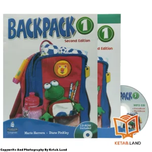قیمت و خرید کتاب Backpack 1 2nd از کتاب لند - تصویر اصلی - تصویر اول - تصویر جلد روی کتاب به همراه کتاب کار و DVD