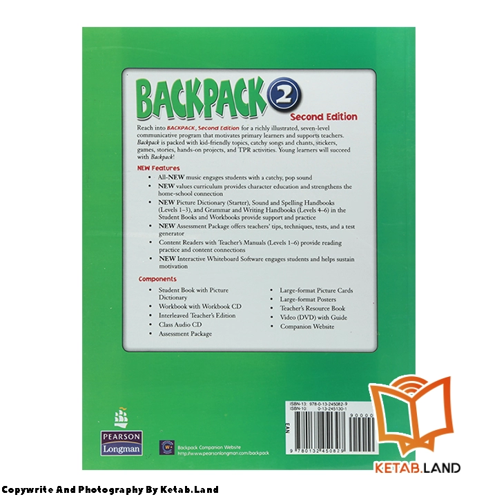 قیمت و خرید کتاب Backpack 2 2nd از کتاب لند - تصویر سوم - تصویر جلد پشت کتاب