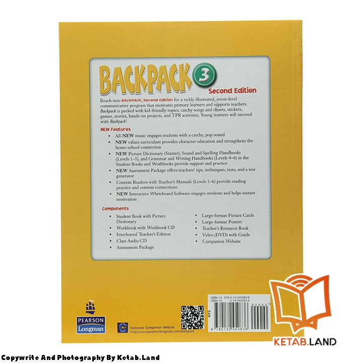 قیمت و خرید کتاب Backpack 3 2nd از کتاب لند - تصویر سوم - تصویر جلد پشت کتاب