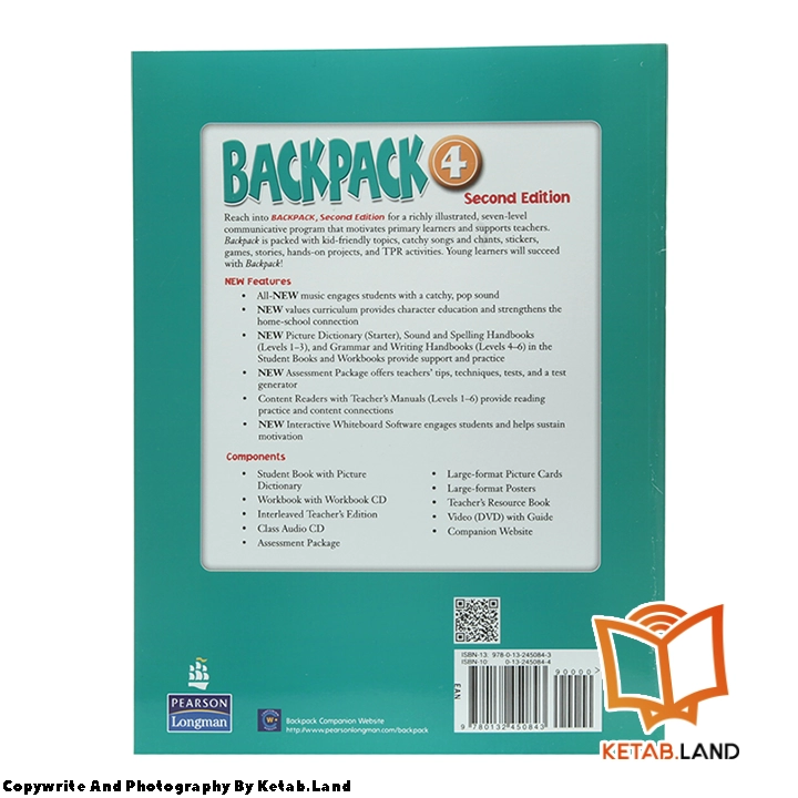 قیمت و خرید کتاب Backpack 4 2nd از کتاب لند - تصویر سوم - تصویر جلد پشت کتاب