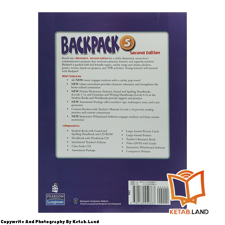 قیمت و خرید کتاب Backpack 5 2nd از کتاب لند - تصویر سوم - تصویر جلد پشت کتاب