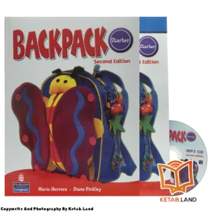 قیمت و خرید کتاب Backpack Starter 2nd از کتاب لند - تصویر اصلی - تصویر اول - تصویر جلد روی کتاب به همراه کتاب کار و DVD