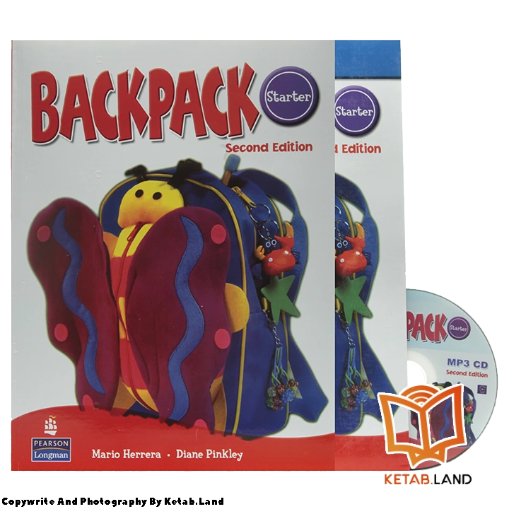 قیمت و خرید کتاب Backpack Starter 2nd از کتاب لند - تصویر اصلی - تصویر اول - تصویر جلد روی کتاب به همراه کتاب کار و DVD