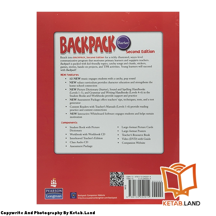 قیمت و خرید کتاب Backpack Starter 2nd از کتاب لند - تصویر سوم - تصویر جلد پشت کتاب